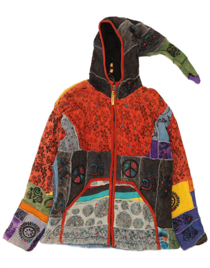 Himalaya Mens Graphic Bomber Jacket UK 40 Large Multicoloured Patchwork