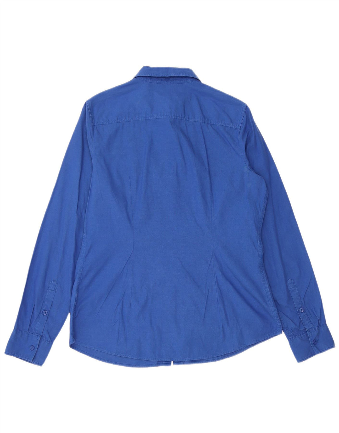 Tommy Hilfiger Womens Classic Fit Shirt UK 14 Medium Blue Cotton