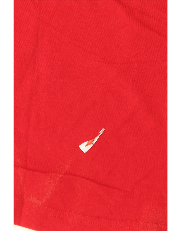 Puma Mens Graphic T-Shirt Top Medium Red Cotton