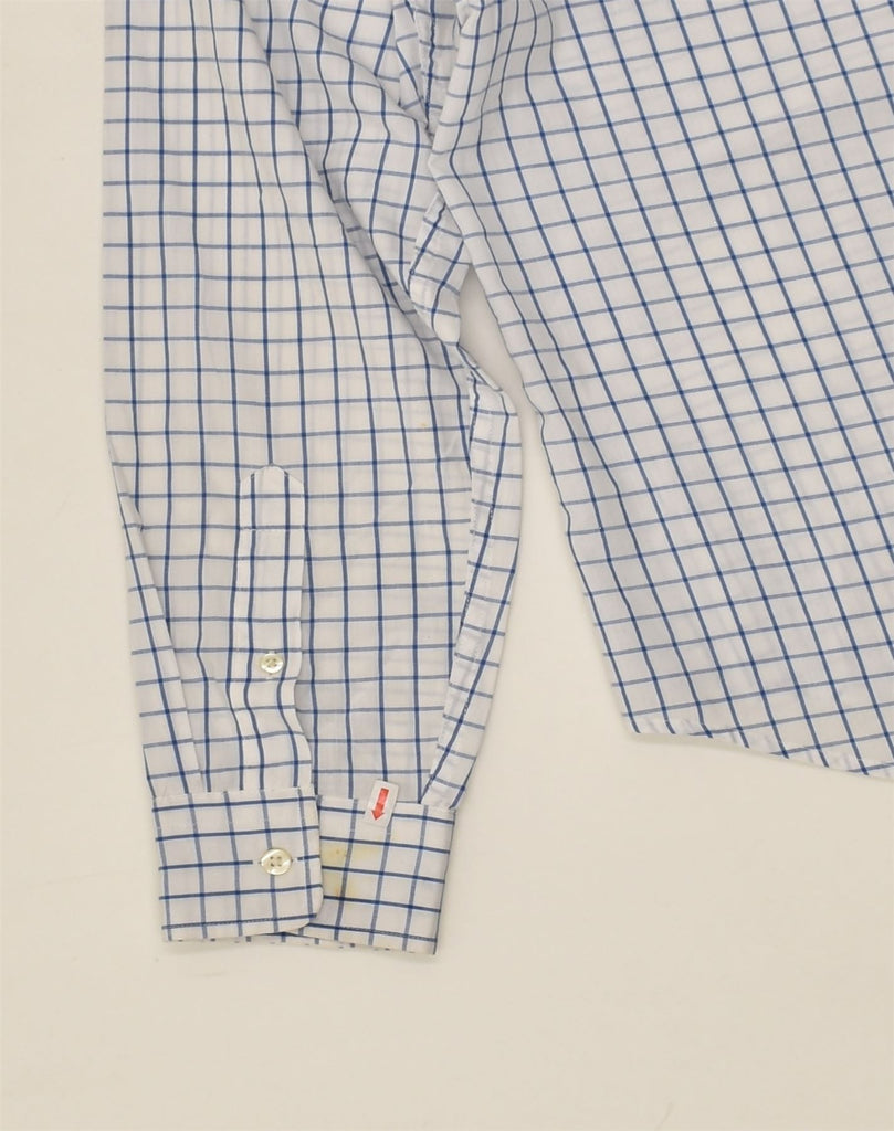 GAP Mens Premium Shirt Medium White Check | Vintage Gap | Thrift | Second-Hand Gap | Used Clothing | Messina Hembry 