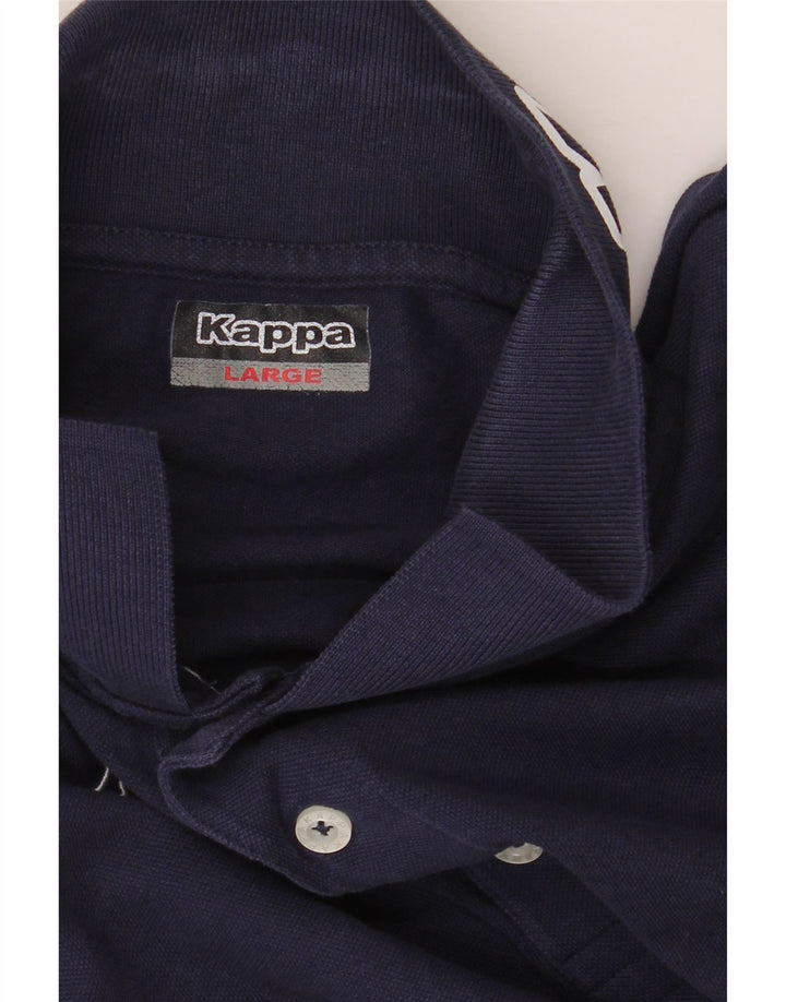 KAPPA Mens Polo Shirt Large Navy Blue