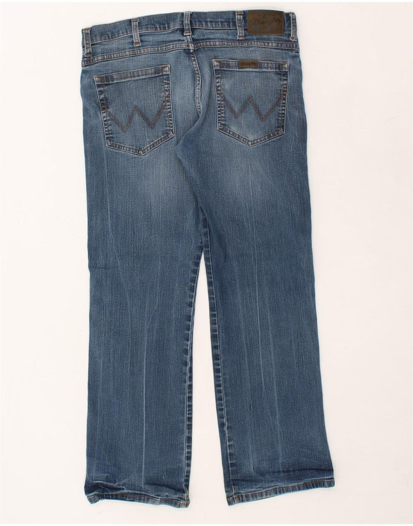 WRANGLER Mens Bootcut Jeans W33 L30 Blue Cotton | Vintage Wrangler | Thrift | Second-Hand Wrangler | Used Clothing | Messina Hembry 