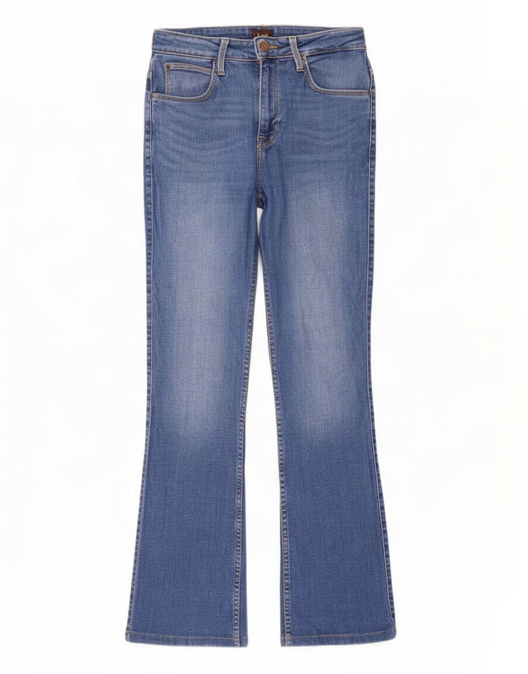 Lee Womens Breese Bootcut Jeans W28 L29 Blue Cotton