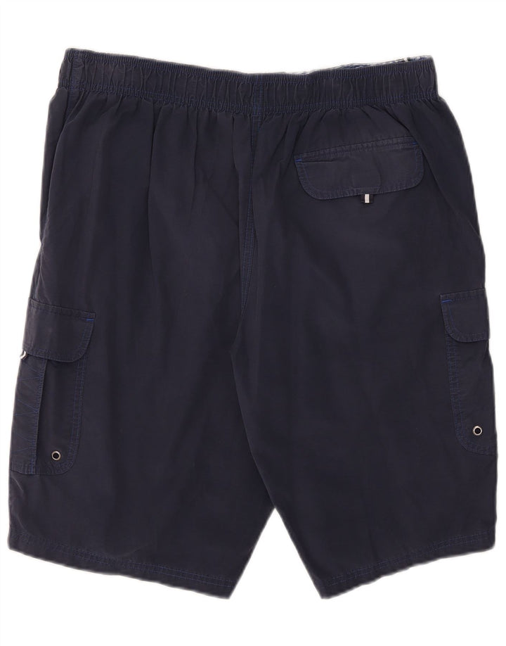 Marks & Spencer Mens Swimming Shorts Large  Navy Blue Cotton