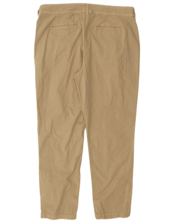 FAT FACE Womens Devon Regular Fit Chino Trousers UK 14 Large W32 L26 Beige