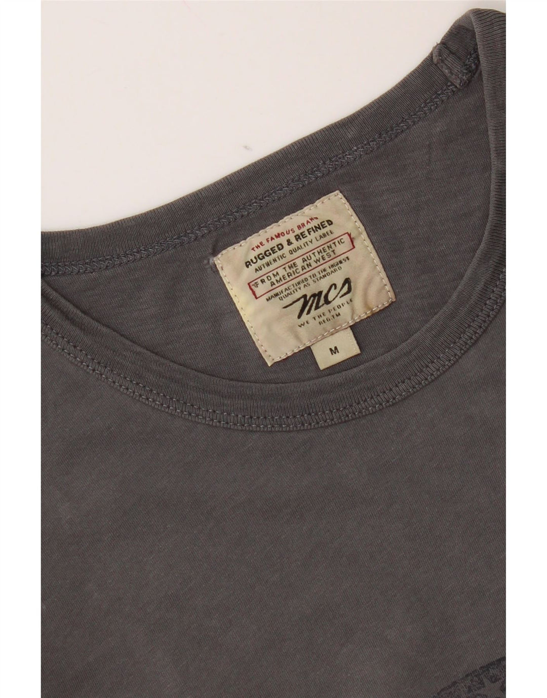 Marlboro Classics Mens Graphic T-Shirt Top Medium Grey