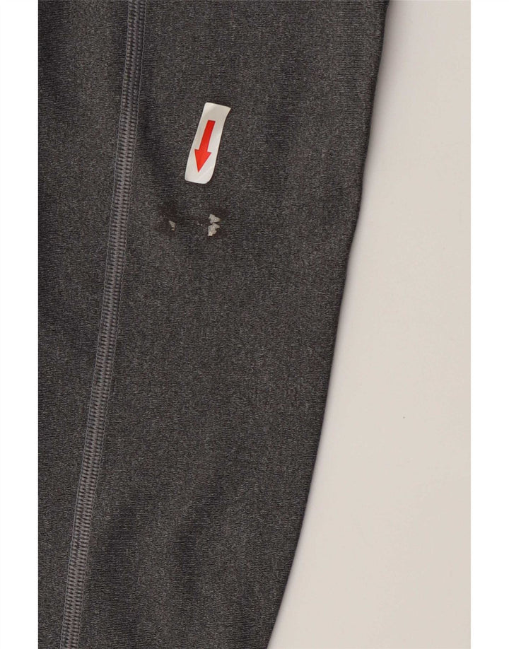 Under Armour Womens Crop Leggings UK 4 XS Grey Polyester