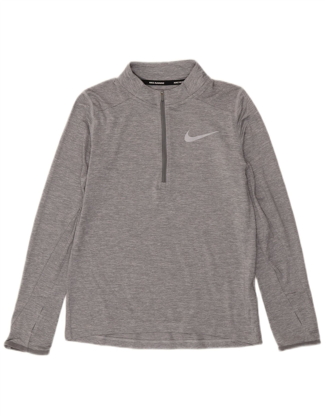 Nike Boys Dri Fit Pullover Tracksuit Top 10-11 Years Medium Grey Flecked