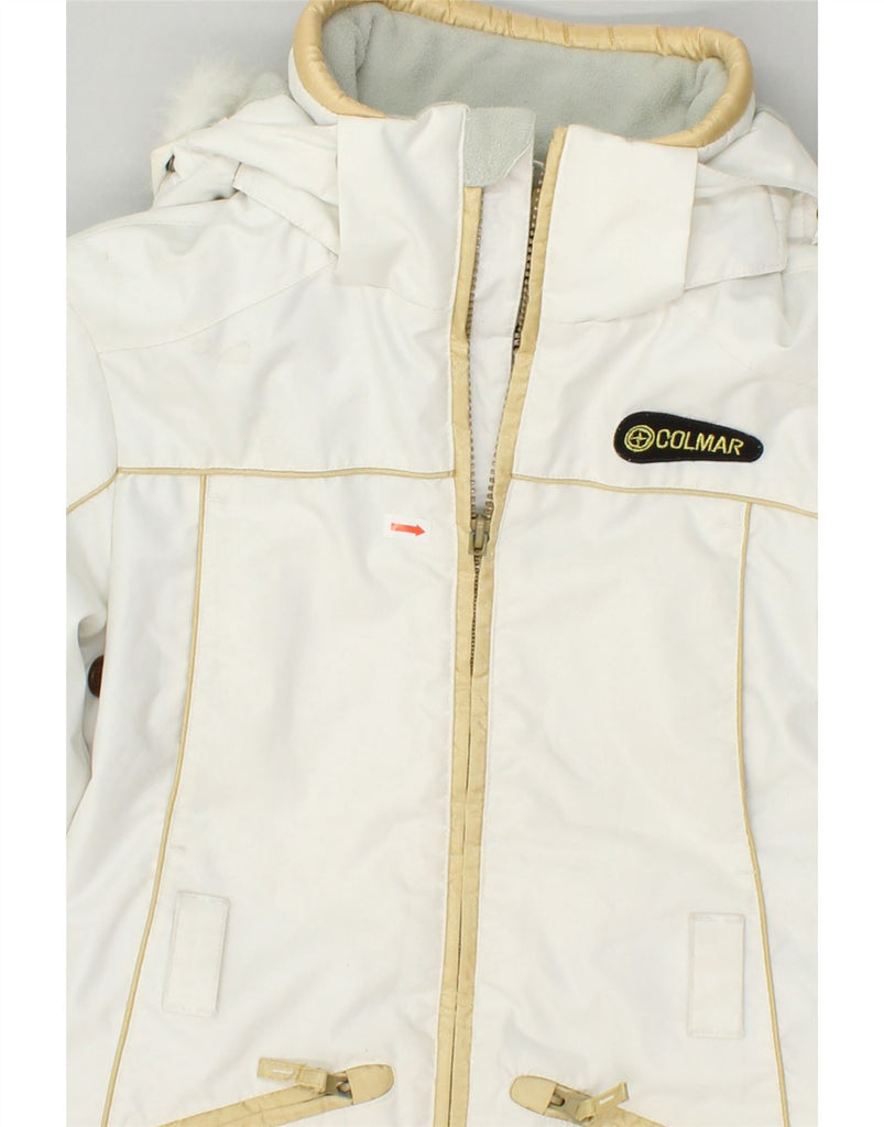 COLMAR Womens Ski Jacket IT 34 2XS White | Vintage Colmar | Thrift | Second-Hand Colmar | Used Clothing | Messina Hembry 