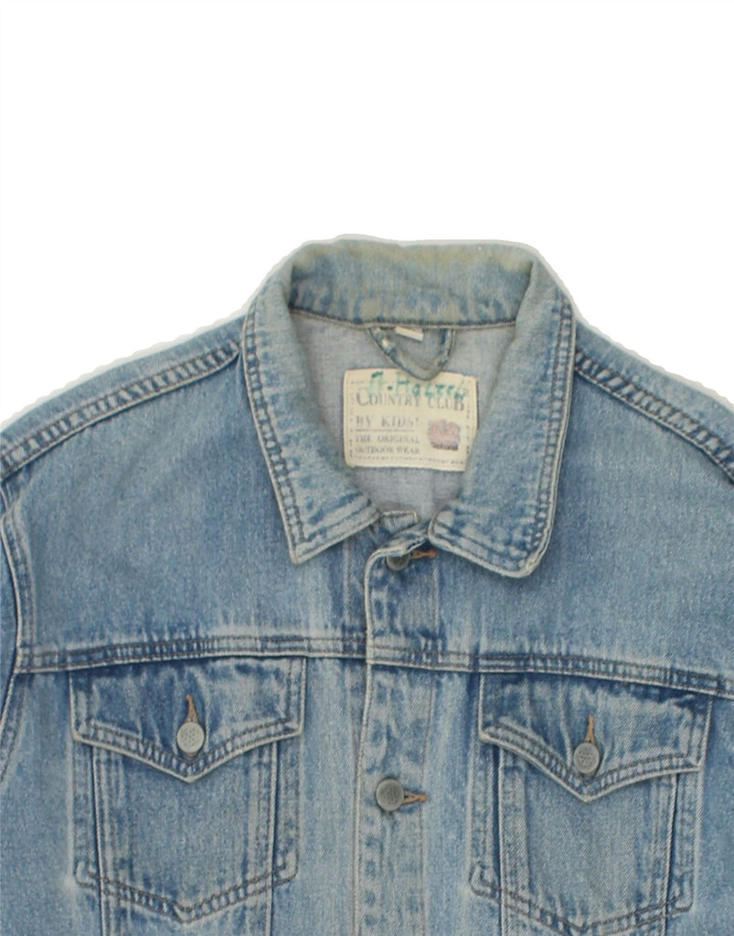 VINTAGE Mens Denim Jacket UK 40 Large Blue Cotton Vintage Vintage and Second-Hand Vintage from Messina Hembry 