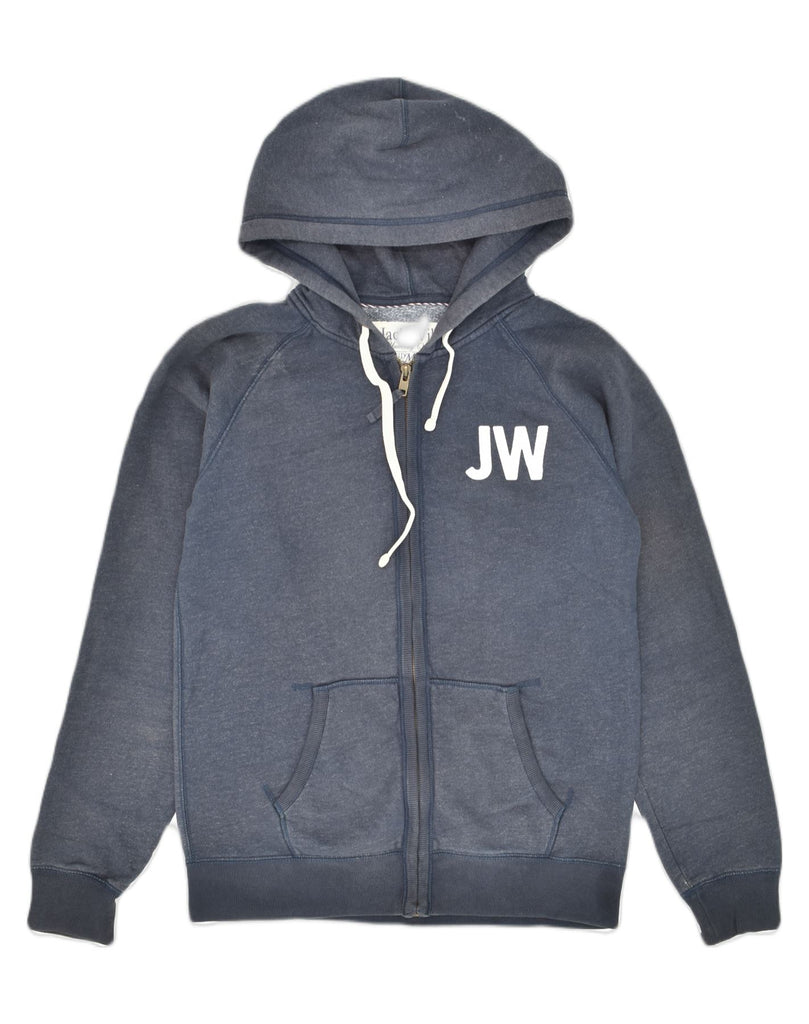 JACK WILLS Mens Zip Hoodie Sweater Small Grey Cotton | Vintage Jack Wills | Thrift | Second-Hand Jack Wills | Used Clothing | Messina Hembry 