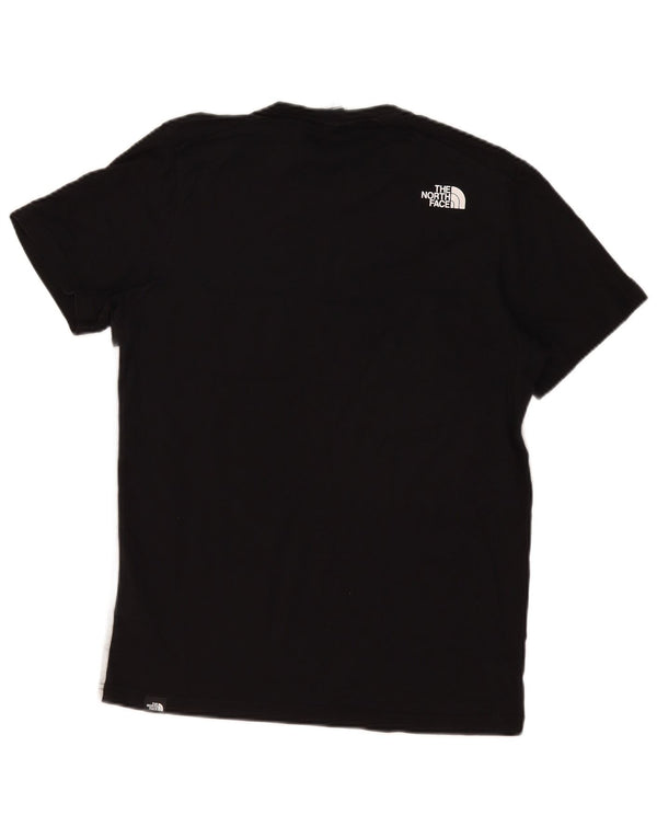 The North Face Mens Graphic T-Shirt Top Medium Black Colourblock Cotton