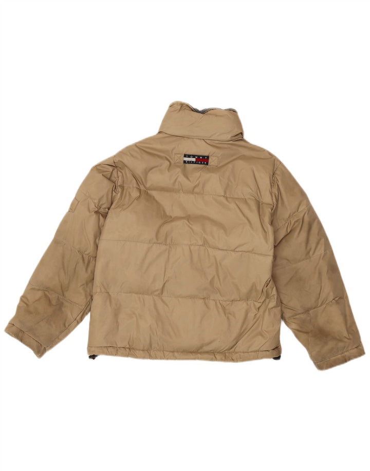 Tommy Hilfiger Boys Padded Jacket 7-8 Years XS  Beige Nylon
