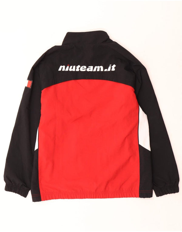 Nike Boys Graphic Tracksuit Top Jacket 13-14 Years XL Red Colourblock