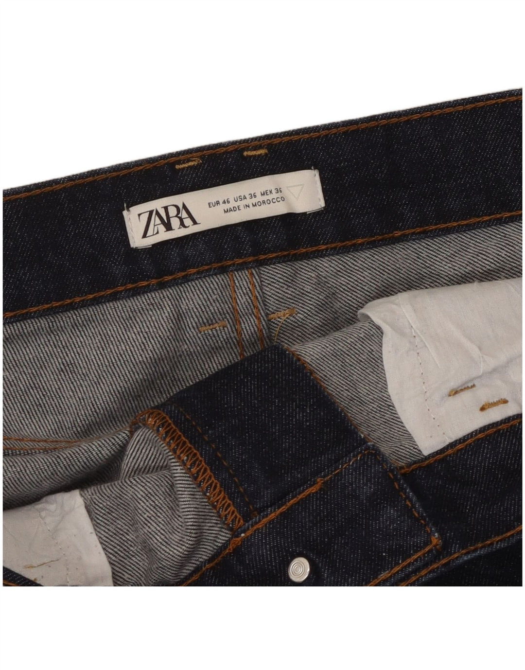 Zara Mens Slim Jeans EU 46 XL W36 L31 Navy Blue
