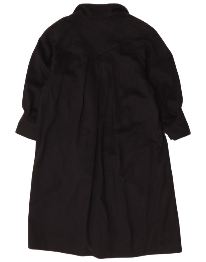 Yessica Womens Double Breasted Coat UK 20 2XL Black Wool