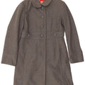 Playlife Womens Overcoat IT 46 Large Grey Wool