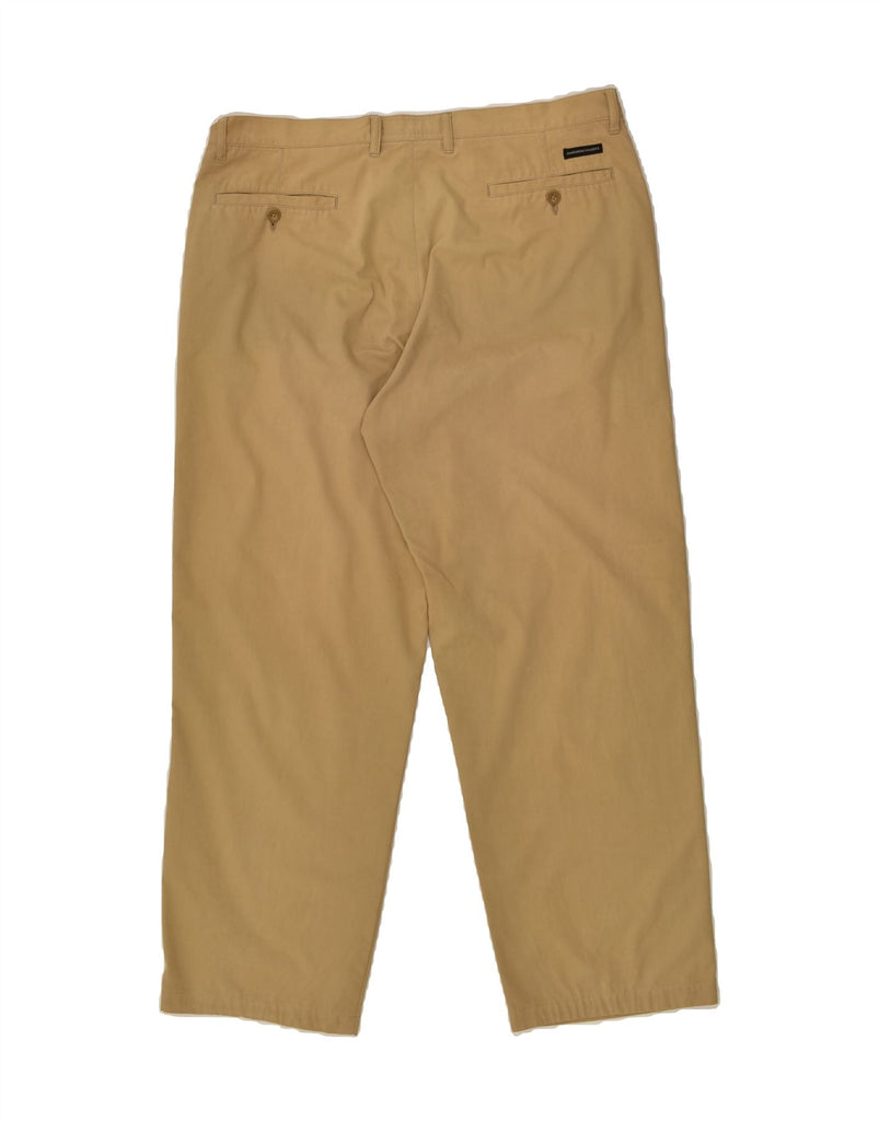 MARLBORO CLASSICS Mens Straight Casual Trousers W36 L28 Beige | Vintage Marlboro Classics | Thrift | Second-Hand Marlboro Classics | Used Clothing | Messina Hembry 