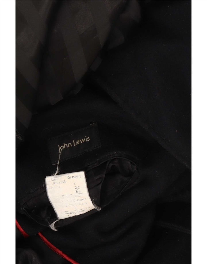 John Lewis Mens Overcoat UK 40 Large Navy Blue Wool