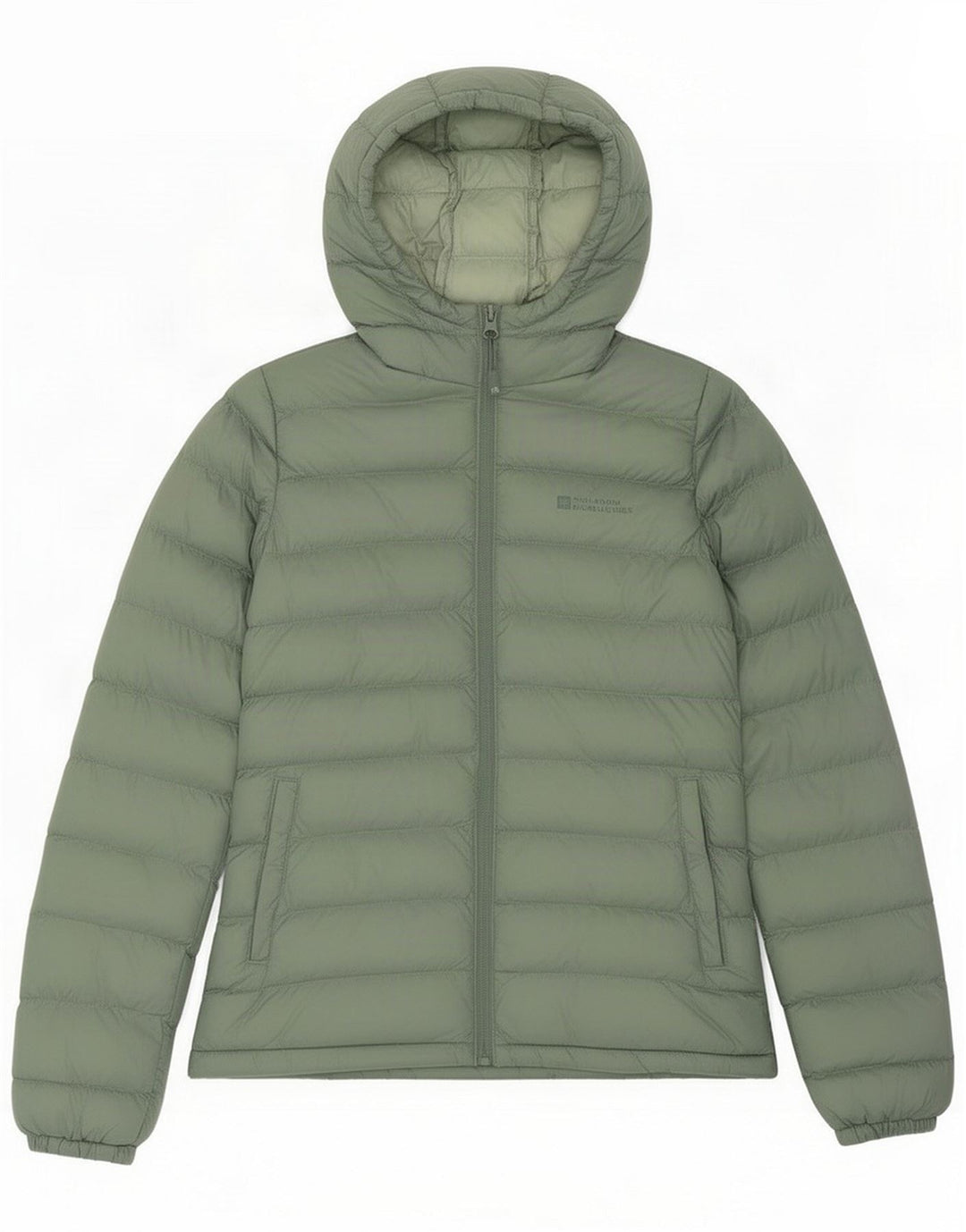 Mountain Warehouse Womens Hooded Padded Jacket UK 8 Small Green Polyester