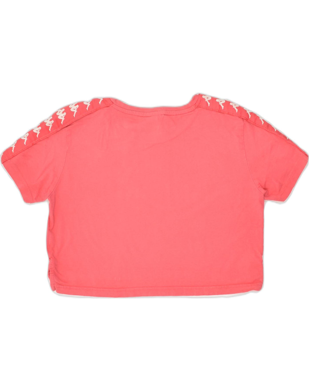 KAPPA Womens Oversized Crop Graphic T-Shirt Top UK 6 XS Pink | Vintage Kappa | Thrift | Second-Hand Kappa | Used Clothing | Messina Hembry 