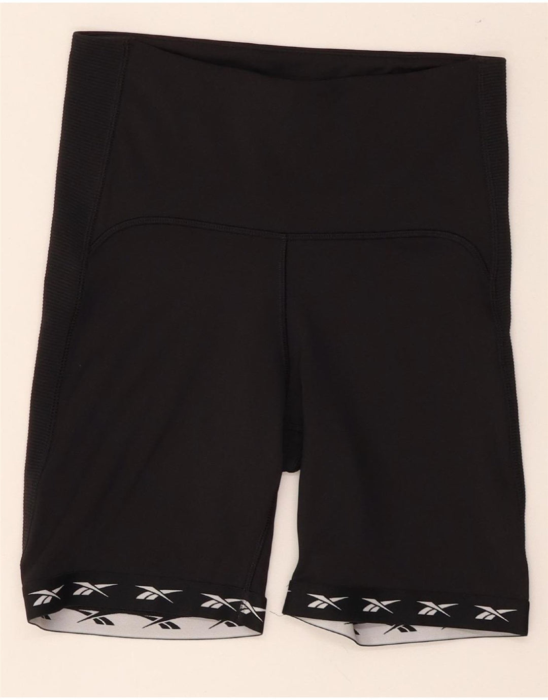 Reebok Womens Speedwick Graphic Sport Shorts UK 8/10 Small  Black Polyester
