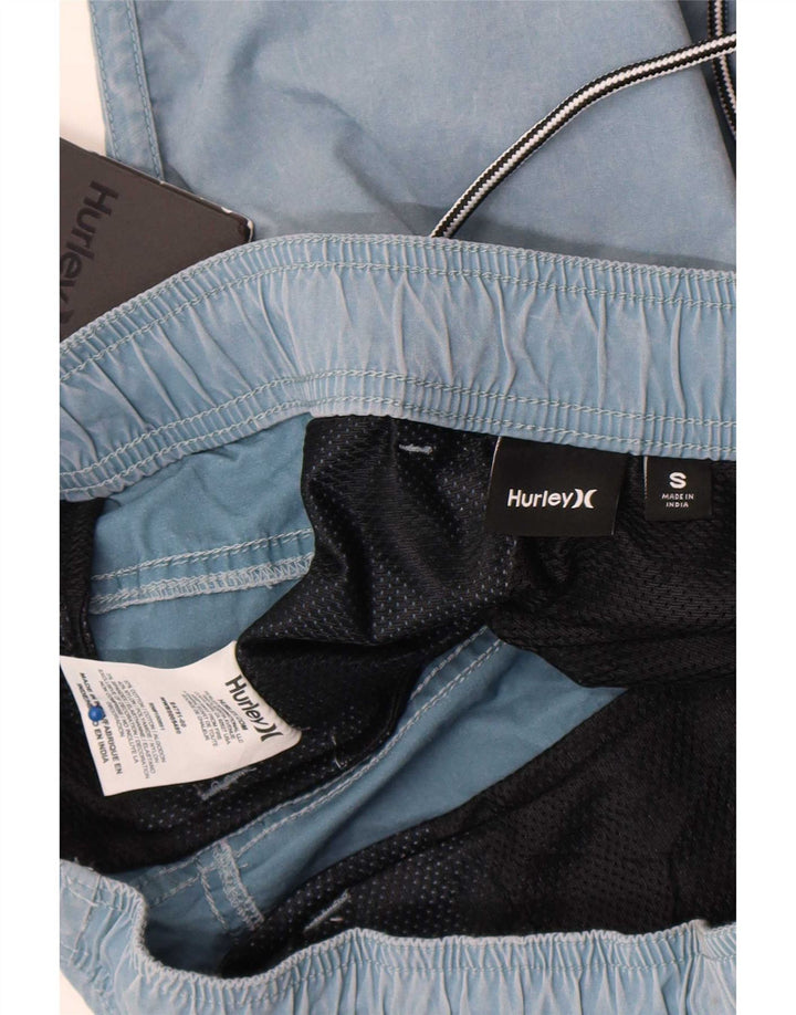 Hurley Mens Swimming Shorts Small Blue Cotton