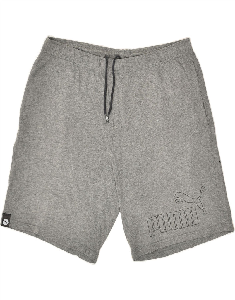 PUMA Mens Sport Shorts Medium Grey | Vintage Puma | Thrift | Second-Hand Puma | Used Clothing | Messina Hembry 