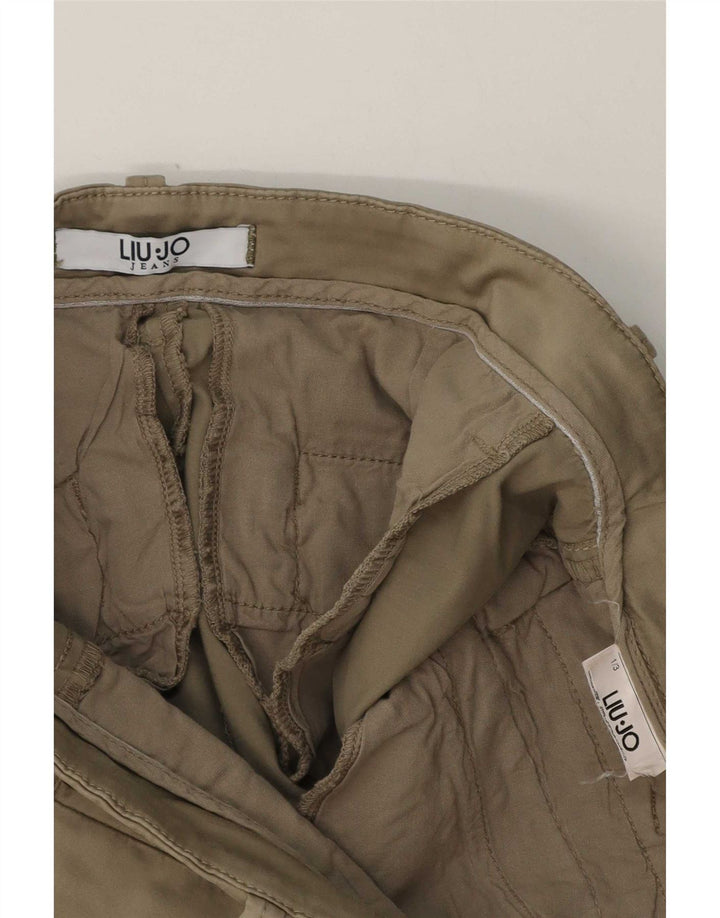 Liu Jo Womens Slim Casual Trousers W28 L27 Khaki