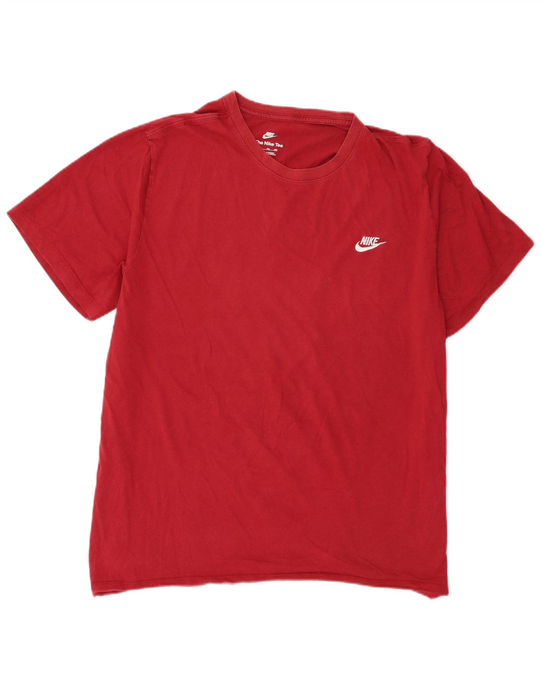 Nike Mens T-Shirt Top 2XL Burgundy Cotton