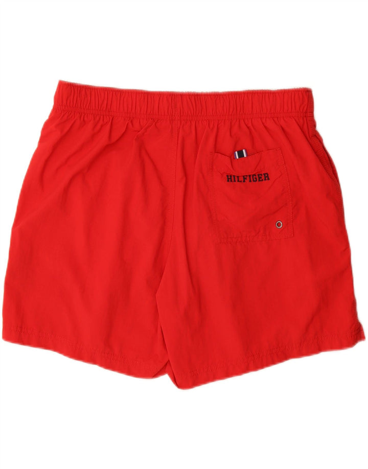 Tommy Hilfiger Mens Swimming Shorts Large Red Polyester
