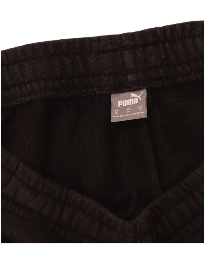 Puma Womens Graphic Tracksuit Trousers Joggers UK 12 Medium  Black