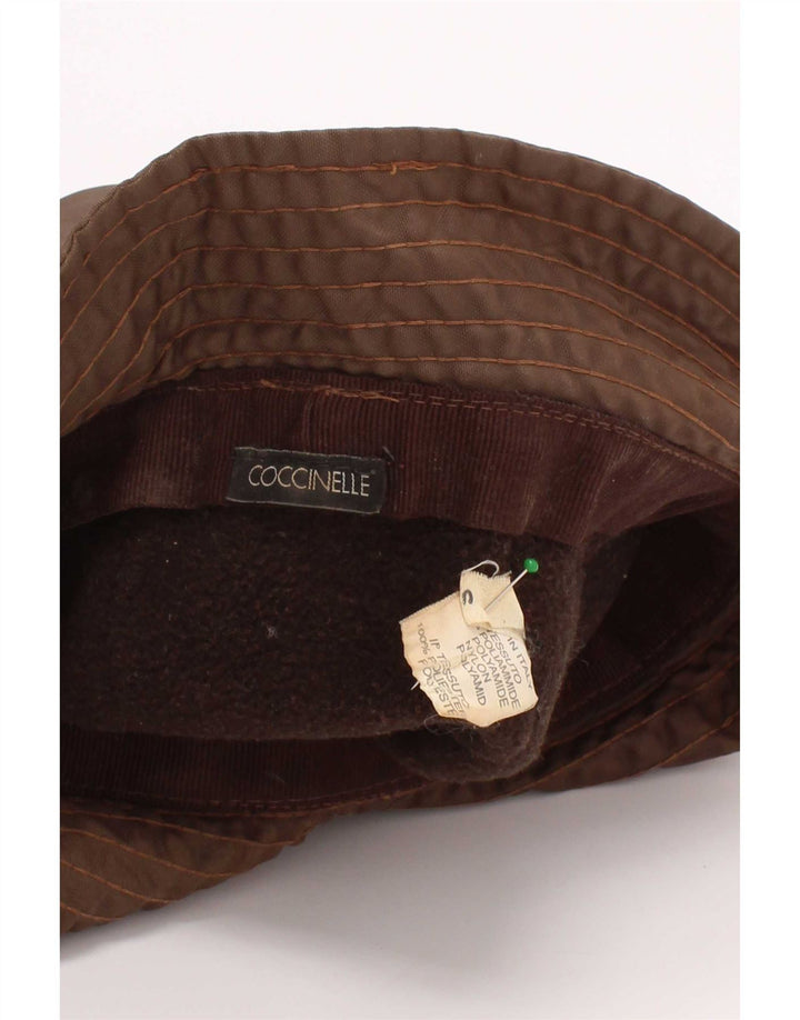 Coccinelle Womens Bucket Hat Small Brown Polyester
