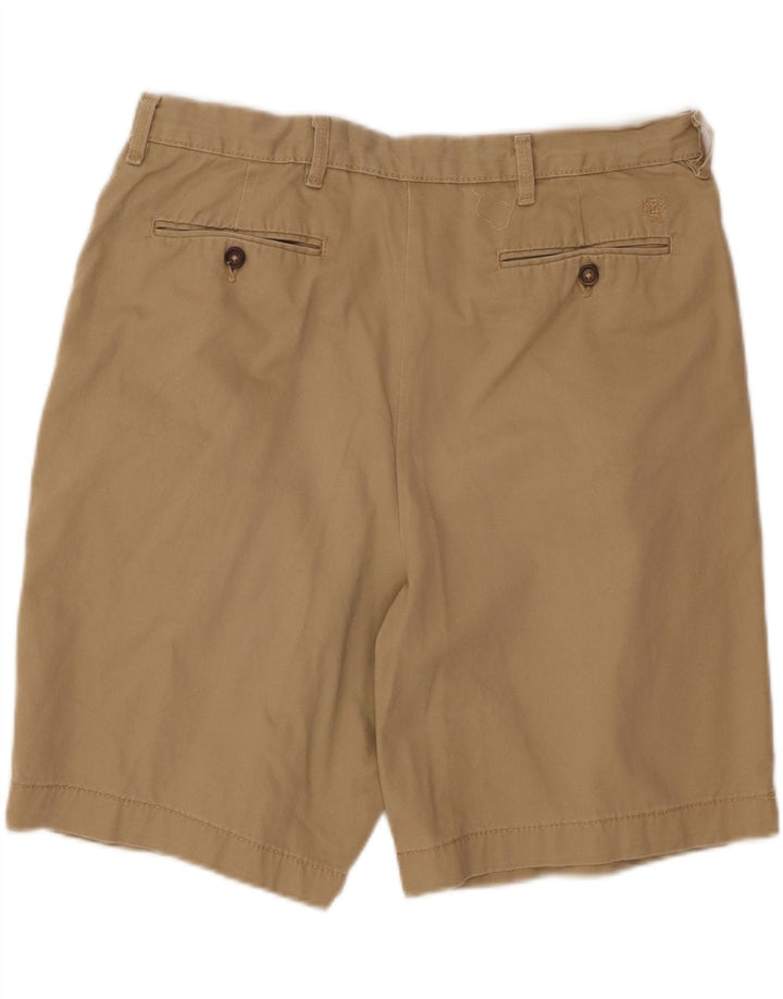 IZOD Mens Pegged Chino Shorts W36 Large  Beige Cotton