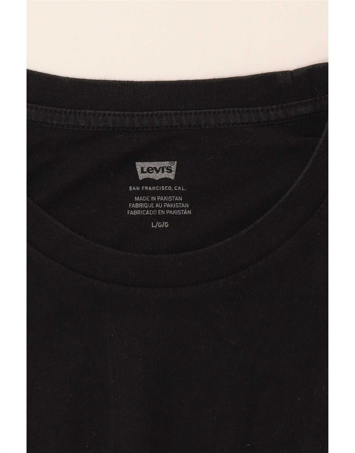 Levi's Mens T-Shirt Top Large Black