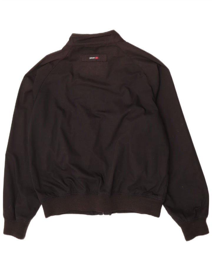 Schott Mens Bomber Jacket UK 40 Large Black Polyester