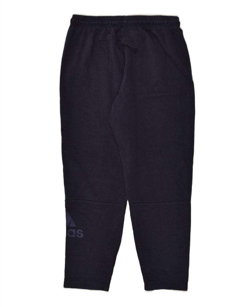 ADIDAS Mens Tracksuit Trousers Large Navy Blue Cotton | Vintage Adidas | Thrift | Second-Hand Adidas | Used Clothing | Messina Hembry 