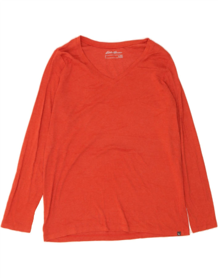 EDDIE BAUER Womens Top Long Sleeve UK 20 2XL Orange Cotton Vintage Eddie Bauer and Second-Hand Eddie Bauer from Messina Hembry 