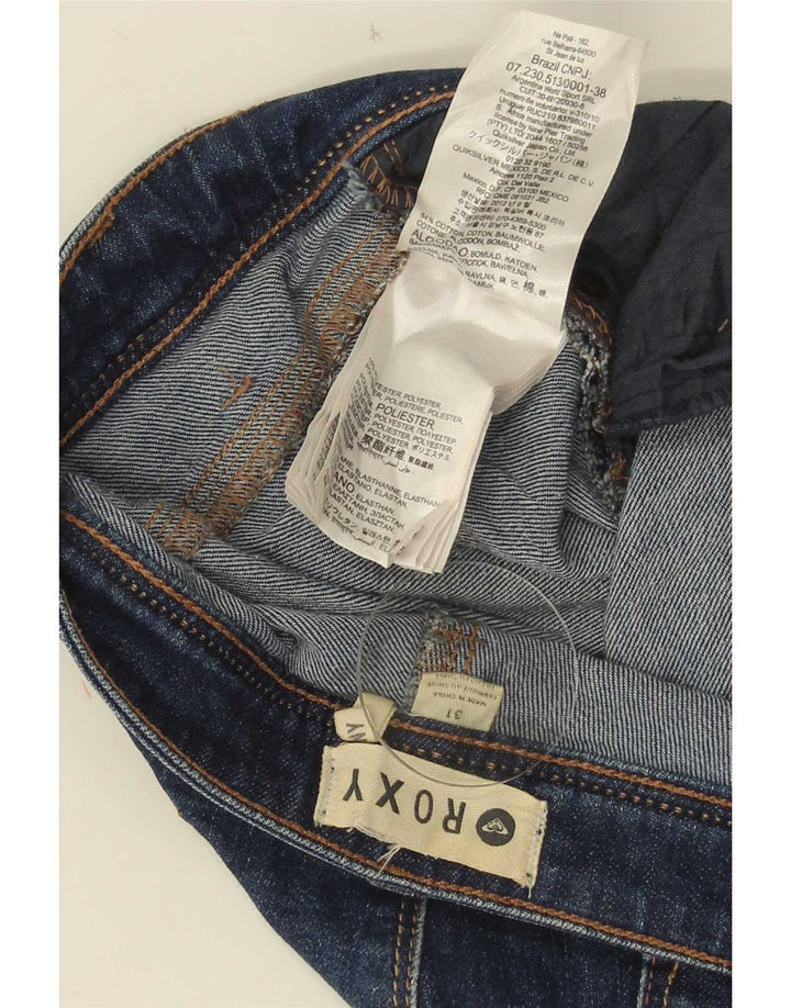 Roxy Womens Slim Jeans W31 L28 Navy Blue Cotton