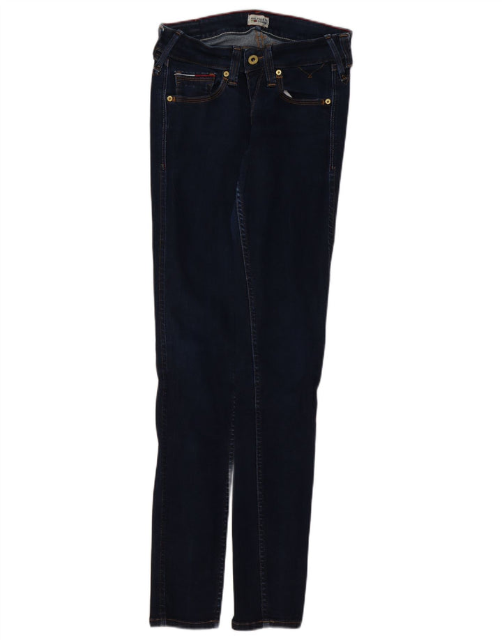TOMMY HILFIGER Womens Skinny Jeans W27 L32  Navy Blue Cotton