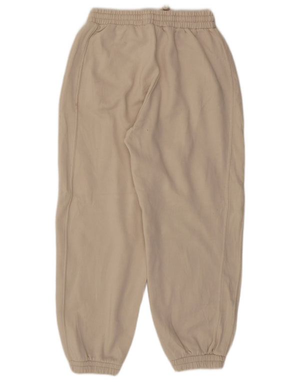 Zara Womens Tracksuit Trousers Joggers UK 12 Medium Beige Cotton