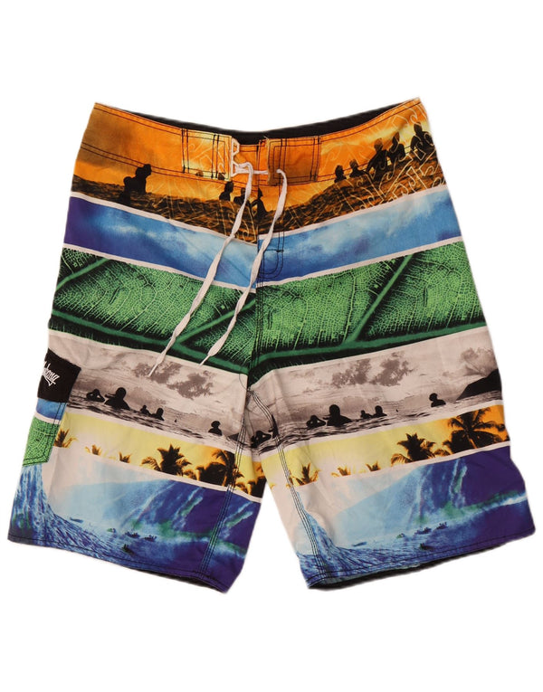 Billabong Mens Abstract Pattern Swimming Shorts Large Multicoloured