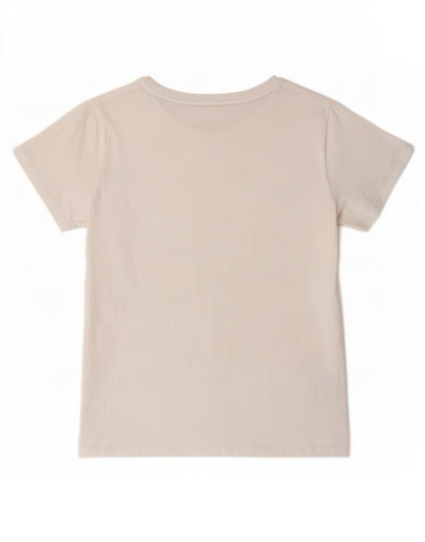 Liu Jo Womens Graphic T-Shirt Top UK 6 XS White Cotton