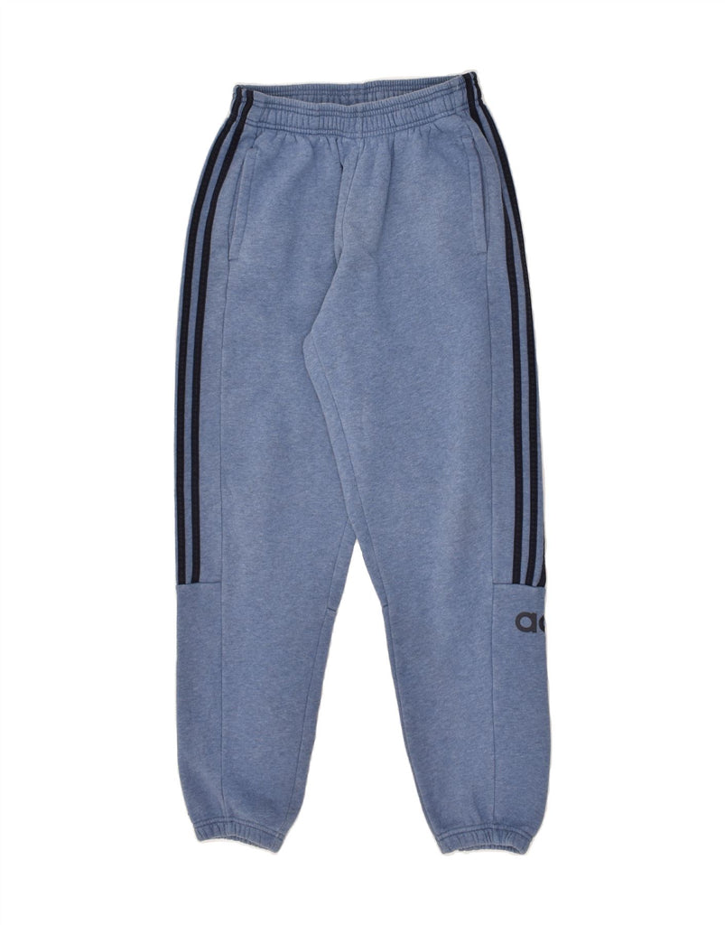 ADIDAS Boys Graphic Tracksuit Trousers Joggers 13-14 Years Blue Cotton | Vintage Adidas | Thrift | Second-Hand Adidas | Used Clothing | Messina Hembry 