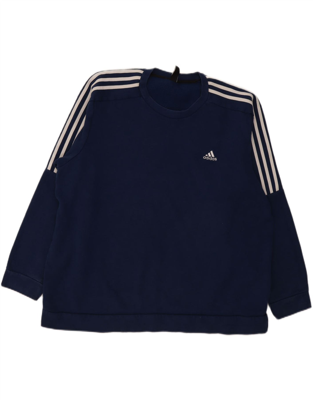 Adidas Mens Sweatshirt Jumper 2XL Navy Blue Cotton