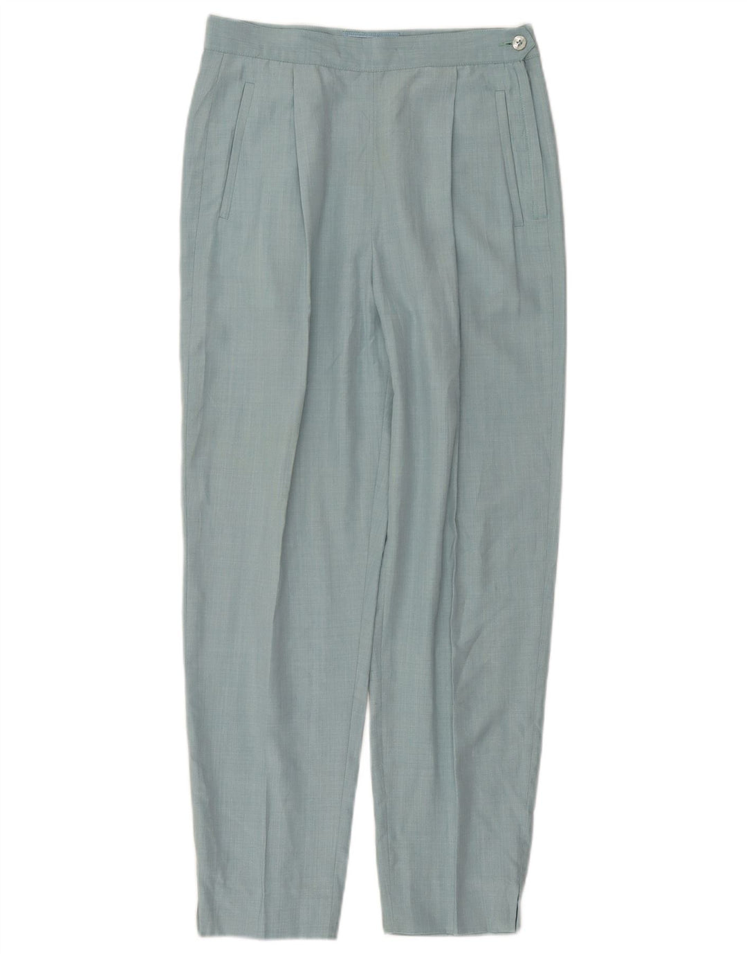Belfe & Belfe Womens Tapered Suit Trousers IT 44 Medium W28 L27 Blue Rayon
