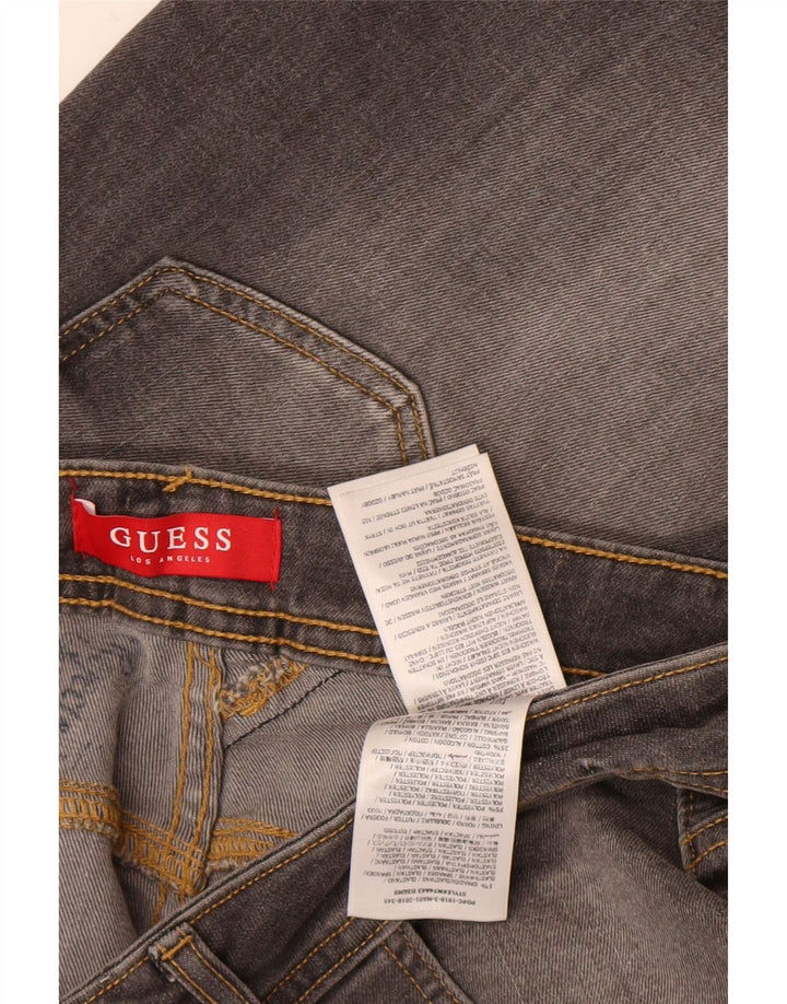 Guess Mens Slim Jeans W33 L32 Grey Cotton