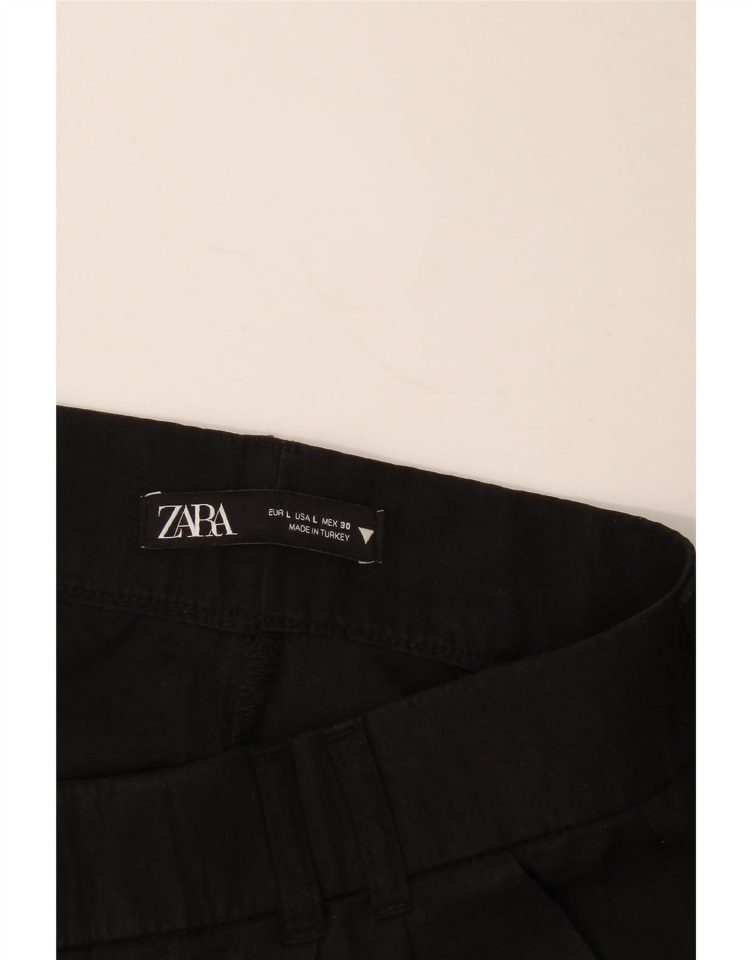 Womens High Waist Pegged Chino Trousers Large W30 L32