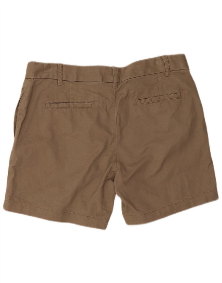 Fat Face Womens Chino Shorts UK 12 Medium W32 Khaki Cotton