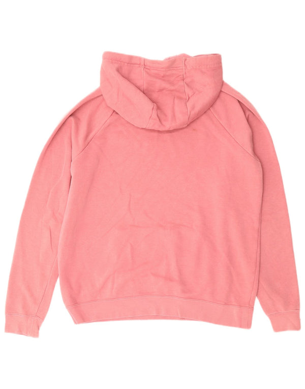 Nike Womens Oversized Hoodie Jumper UK 10 Small Pink Cotton